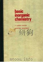 BASIC INORGANIC CHEMISTRY PDF电子版封面 F.ALBERT COTTON
