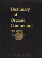 DICTIONARY OF ORGANIC COMPOUNDS FIFTH EDITION SEVENTH SUPPLEMENT PDF电子版封面 0412170701
