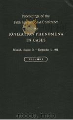 IONIZATION PHENOMENA IN GASES VOLUME 1 PDF电子版封面 H.MAECKER