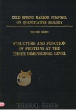 COLD SPRING HARBOR SYMPOSIA ON QUANTITATIVE BIOLOGY  VOLUME XXXVI     PDF电子版封面     