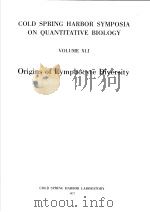 COLD SPRING HARBOR SYMPOSIA ON QUANTITATIVE BIOLOGY VOLUME XLI-PART 2 ORIGINS OF LYMPHOCYTE DIVERSI PDF电子版封面