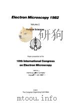 ELECTRON MICROSCOPY 1982 VOLUME 2 PDF电子版封面