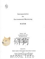 INSTRUMENTATION FOR ENVIRONMENTAL MONITORING VOL.2 WATER PDF电子版封面