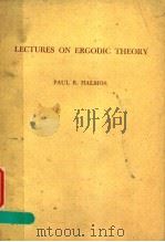 LECTURES ON ERGODIC THEORY PDF电子版封面 PAUL R.HALMOS