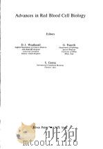 ADVANCES IN RED BLOOD CELL BIOLOGY PDF电子版封面 0890047553 D.J.WEATHERALL G.FIORELLI S.