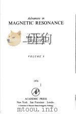 ADVANCES IN MAGNETIC RESONANCE  VOLUME 8     PDF电子版封面  0120255081  JOHN S.WAUGH 