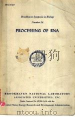 PROCESSING OF RNA（ PDF版）