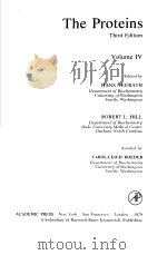THE PROTEINS VOLUME Ⅳ THIRD EDITION PDF电子版封面 0125163045 HANS NEURATH ROBERT L.HILL