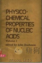 PHYSICO-CHEMICAL PROPERTIES OF NUCLEIC ACIDS  VOLUME 1     PDF电子版封面    J.DUCHESNE 