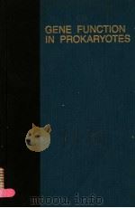 GENE FUNCTION IN PROKARYOTES（ PDF版）