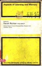 ASPECTS OF LEARNING AND MEMORY PDF电子版封面 DEREK RICHTER