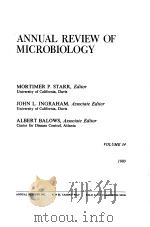 ANNUAL REVIEW OF ENTOMOLOGY VOLUME 34 1980 1980 PDF电子版封面 0824311345