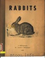 RABBITS A SUBJECT BIBLIOGRAPHY PDF电子版封面