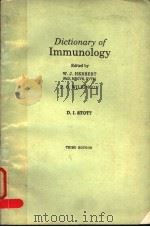 DICTIONARY OF IMMUNOLOGY THIRD EDITION PDF电子版封面 0632009845 W.J.HERBERT P.C.WILKINSON D.