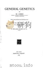 GENERAL GENETICS PDF电子版封面 M·J·SIRKS