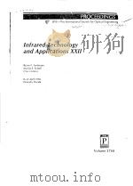 INFRARED TECHNOLOGY AND APPLICATIONS XXII VOLUME 2744 PDF电子版封面 0819421251 BJORN F.ANDRESEN MARIJA S.SCH