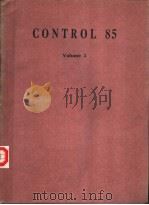 CONTROL 85 VOLUME 1 PDF电子版封面