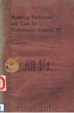 MODELLING TECHNIQUES AND TOOLS FOR PERFORMANCE ANALYSIS‘85 PDF电子版封面 N.ABU EL ATA
