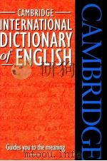 CAMBRIDGE INTERNATIONAL DICTIONARY OF ENGLISH PDF电子版封面 0521482364 P.PROCTER ED