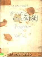 MICROPROCESSORS INDIVIDUAL LEARNING PROGRAM VOLUME 1 PDF电子版封面