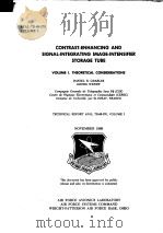 CONTRAST-ENHANCING AND SIGNAL-INTEGRATING IMAGE-INTENSIFIER STORAGE TUBE VOLUME1.THEORETICAL CONSID PDF电子版封面 DANIEL R.CHARLES GEORG WENDT