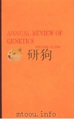 ANNUAL REVIEW OF GENETICS VOLUME 32 1998 PDF电子版封面 0824312325