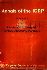 ANNALS OF THE ICRP ICRP PUBLICATION 30 PART 1 PDF电子版封面