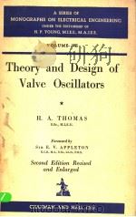 THEORY AND DESIGN OF VALVE OSCILLATORS PDF电子版封面
