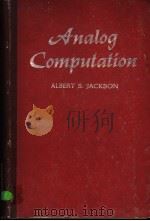 ANALOG COMPUTATION PDF电子版封面 ALBERT S.JACKSON