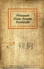 PROCESSED PLANT PROTEIN FOODSTUFFS PDF电子版封面