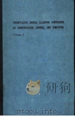 TWENTY-SIXTH ANNUAL ALLERTON CONFERENCE ON COMMUNICATION，CONTROL，AND COMPUTING  VOLUME 2（ PDF版）