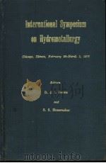 INTERNATIONAL SYMPOSIUM ON HYDROMETALLURGY（ PDF版）