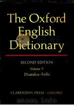 THE OXFORD ENGLISH DICTIONARY SECOND EDITION VOLUME Ⅴ     PDF电子版封面    J·A·SIMPSON AND E·S·C·WEINER 