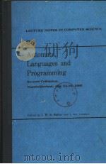 LECTURE NOTES IN COMPUTER SCIENCE VOLUME 85:AUTOMATA,LANGUAGES AND PROGRAMMING PDF电子版封面 3540100032 J.W.DE BAKKER AND J.VAN LEEUWE