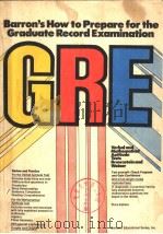 BARRON'S HOW TO PREPARE FOR THE GRADUATE RECORD EXAMINATION     PDF电子版封面     