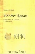 SOBOLEV SPACES     PDF电子版封面  3540135898  T.O.SAPOSNIKOVA 