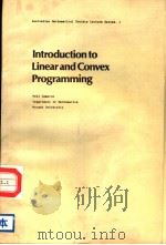 INTRODUCTION TO LINEAR AND CONVEX PROGRAMMING PDF电子版封面 0521312078