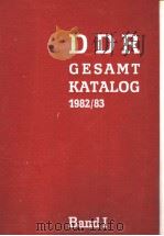 DDR-GESAMTKATALOG 1982/83 BAND Ⅰ PDF电子版封面