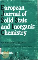 EUROPEAN JOURNAL OF SOLID STATE AND INORGANIC CHEMISTRY PDF电子版封面 C.GORLLER-WALRAND