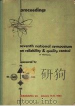 7TH TENTH NATIONAL SYMPOSIUM ON RELEABILITY ANN QUALITY CONTROL PDF电子版封面