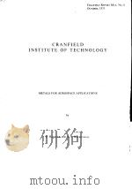 CRANFIELD INSTITUTE OFTECHNOLOGY PDF电子版封面 P.HANCOCK AND B.S.HOCKENHULL