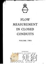 FLOW MEASUREMENT IN CLOSED CONDUITS VOLUME TWO PDF电子版封面