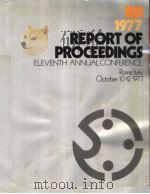 IISI 1977 REPORT OF PROCEEDINGS EELEVENTH ANNUAL CONFERENCE PDF电子版封面