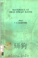 MATERIALS AT HIGH STRAIN RATES（ PDF版）