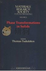 MATERIALS RESEARCH SOCIETY SYMPOSIA PROCEEDINGS VOLUME 21 PHASE TRANSFORMATIONS IN SOLIDS（ PDF版）