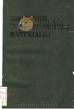 MECHANICS OF CREEP BRITTLE MATERIALS 1     PDF电子版封面  1851663541  A.C.F.COCKS AND A.R.S.PONTER 