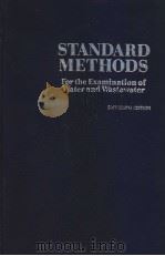 STANDARD METHODS FOR THE EXAMINATION OF WATER AND WASTEWATER  SIXTEENTH EDITION     PDF电子版封面  0875531318   