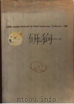 ASME APPLIED MECHANICS & FLUIDS ENGINEERING CONFERENCE 1969 PDF电子版封面
