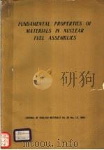 FUNDAMENTAL PROPERTIES OF MATERIALS IN NUCLEAR FUEL ASSEMBLIES VOLLL 30（ PDF版）