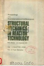 PROCEEDINGS OF THE FIRST INTERNATIONAL CONFERENCE ON STRUCTURAL MECHANICS IN REACTOR TECHNOLOGY VOL. PDF电子版封面 THOMAL A.JAEGER